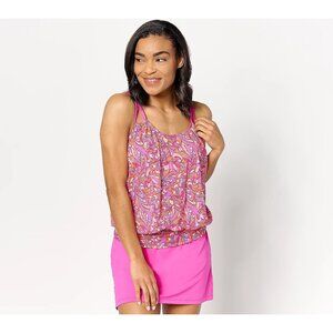 Kim Gravel x Swimsuits For All Blouson Tankini with Skirted Bottom Size 14 Beach
